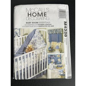 00360 - McCalls Home Decorating M4328 Baby Room Essentials Sewing Pattern Crafts
